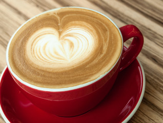 a cup of coffee latte