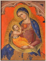 Naklejka premium Venice - Madonna fresco in church San Francesco della Vigna