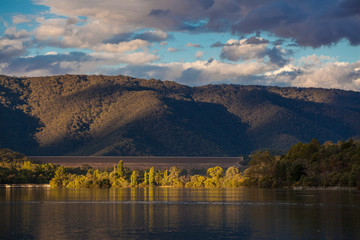 Lake Eildon at sunset, Victoria, Australia