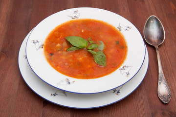 Bowl of Minestrone Soup