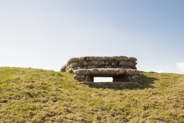 WW1 foxhole trench of death in Diksuimde Flanders Belgium