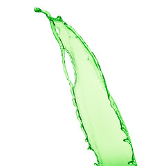 green liquid splash