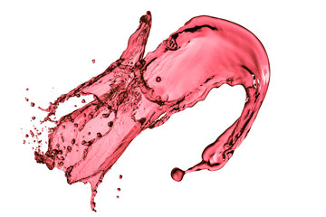 red wine splashing as celebration abstract