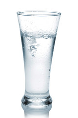 glass of water isolated on white