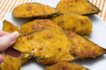 stuffed mussels