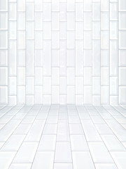 Empty interior with ceramic tile