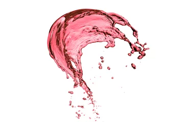 Foto op Canvas rode wijn splash © kubais