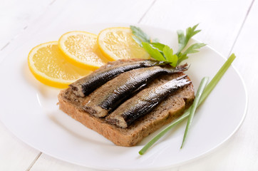 Sprats sandwich