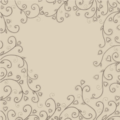 Vector flower background.