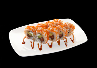 Sushi roll de cangrejo.