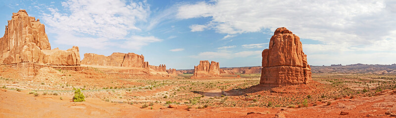 Panorama of Arches National Park in Utah