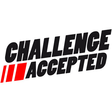 Text Logo Challenge Accepted