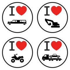 Transports dans 4 symboles J'aime	