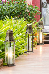 candle metal lantern