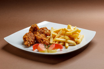 Breaded chicken wings