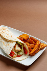 Fresh tortilla wraps