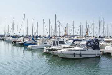 Fototapeta premium sail boats port