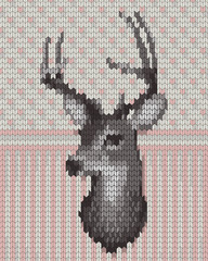 knitting deer