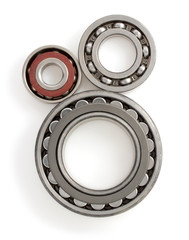 bearings on white background