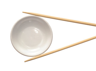 Concepto de gastronomía japonesa,sujetando un plato.