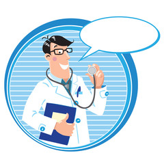 Family doctor. Design template