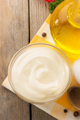 mayonnaise sauce in bowl