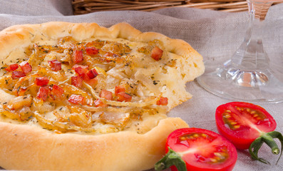 Onion tart and Federweisser(Nouveau)