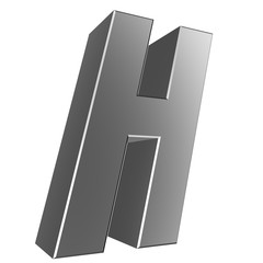 3d letter collection - H