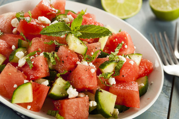 Healthy Organic Watermelon Salad
