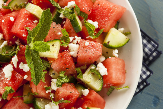 Healthy Organic Watermelon Salad