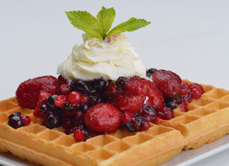 fruit wafel