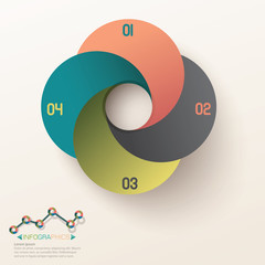 Infographic circle template design