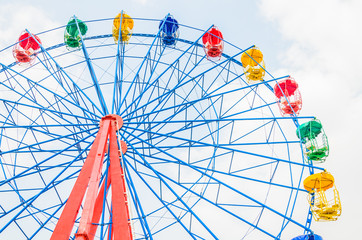 Vintage ferris wheel in the park