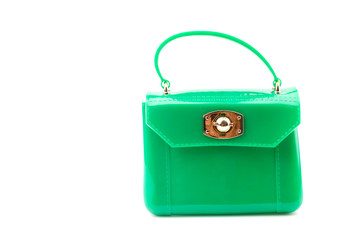 Handbag isolated white background