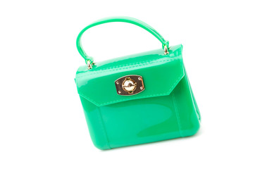 Handbag isolated white background