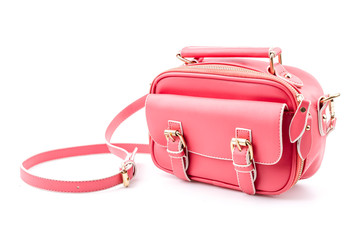 Handbag isolated white background