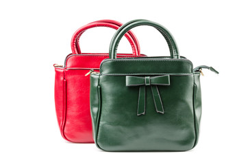 Handbag isolated white background