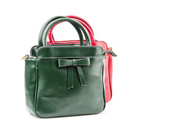 Handbag isolated white background