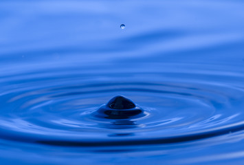 water drop super splash macro close up