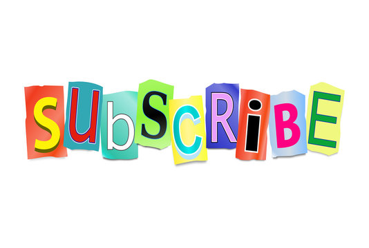 Subscribe concept.