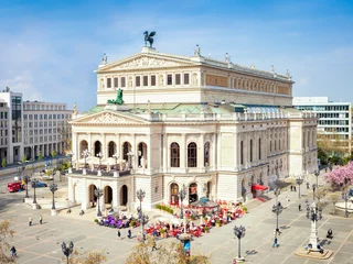 Foto op geborsteld aluminium Theater Alte Oper in Frankfurt