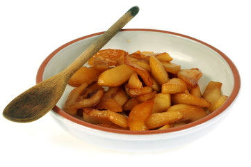 L'assiette de pommes caramélisées