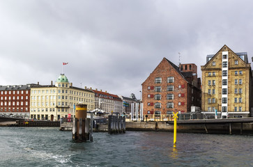 Waterfront of channel, Copenhagen