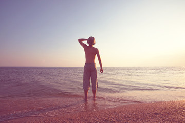 Boy on the beach