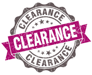 Clearance violet grunge retro vintage isolated seal