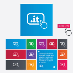 Domain IT sign icon. Top-level internet domain