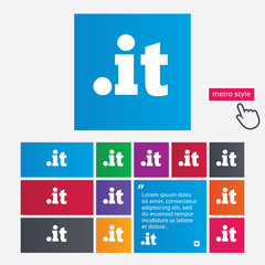 Domain IT sign icon. Top-level internet domain