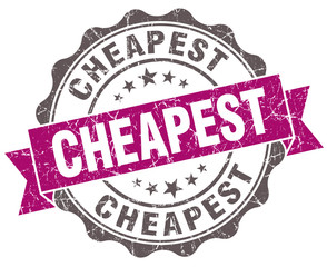 Fototapeta premium Cheapest violet grunge retro vintage isolated seal