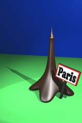 Tour Eiffel en chocolat