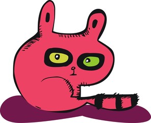 Funny raccoon